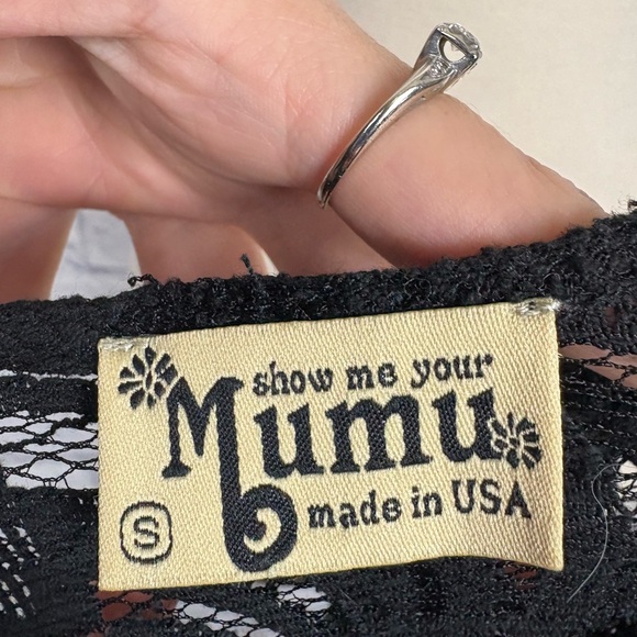 Show Me Your Mumu Flora Fan Top Iola Lace Black size S - Picture 9 of 9